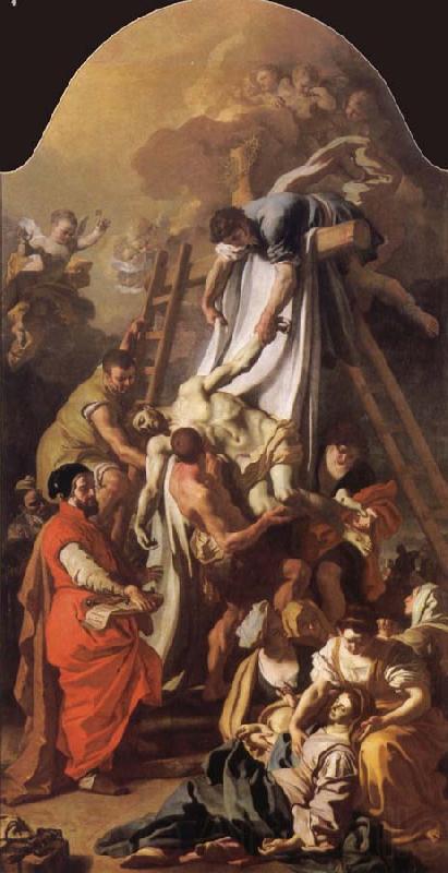 Francesco Solimena Descent from the Cross Norge oil painting art